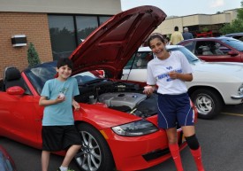 Kids at Altman Dental Cruise Night