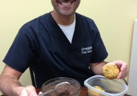 Dr. Altman Eating His Plant-Based Lunch
