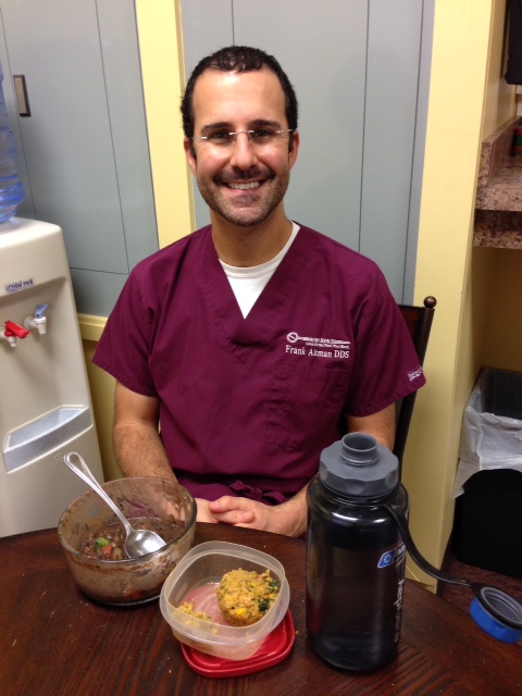 Dr. Altman Eating His Plant-Based Lunch
