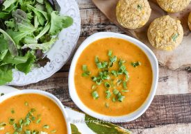 Butternut Squash Soup With Corn Muffins